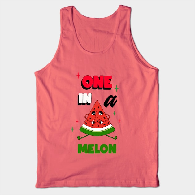 ONE In A Melon Watermelon Slice Tank Top by SartorisArt1